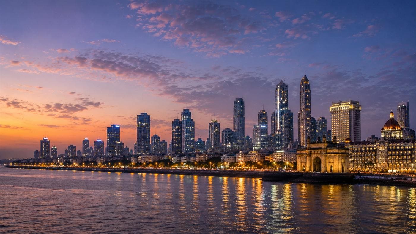 Mumbai, India skyline